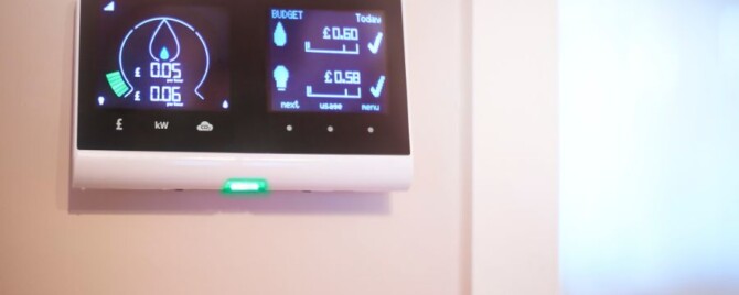 Smart meter installation.