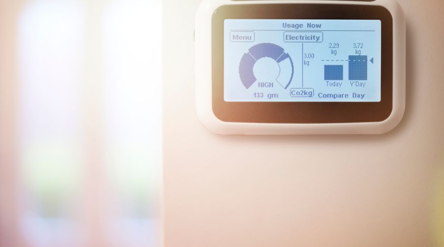 Smart meter installation.