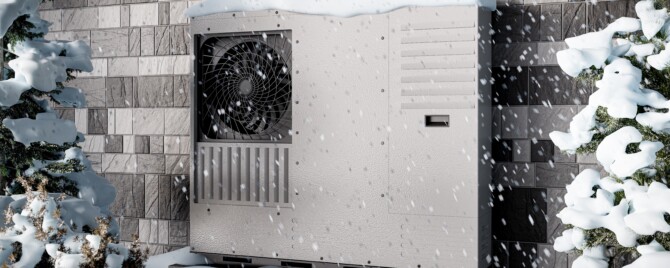 Air Source heat Pump in Winter